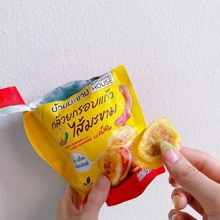 บ้านมะขาม - กล้วยกรอบแก้วไส้มะขามรสเผ็ด 45 กรัม กล้วยเบรคแตก