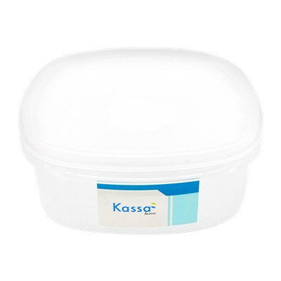 Homehapp  กล่องอาหารทรงเหลี่ยม KASSA HOME รุ่น FSX-0903-TPX ความจุ 1,200 มล. สีขาว