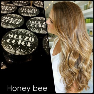 merziicolor,สีhoneybee,บลอนทองสว่าง:ทรีทเม้นท์เปลี่ยนสีผม-พื้นผมขาวก่อนลงสีนะคะ