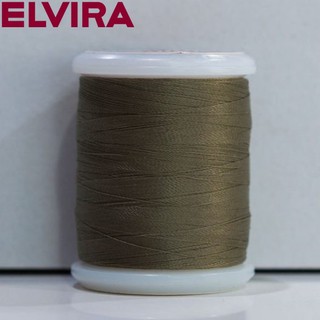 ELVIRA ด้ายเย็บโพลีเอสเตอร์ 2 เกลียว (สีเขียว) ความยาว 500 เมตร (11-8104-0093-2824)