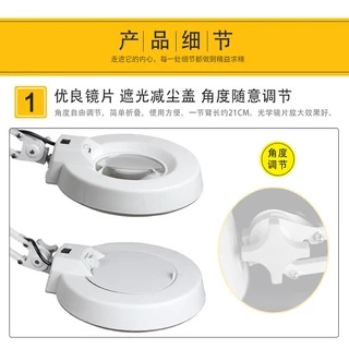 โคมไฟแว่นขยาย 2in1 แบบหนีบโต๊ะ DESK LAMP กำลังขยาย10เท่า