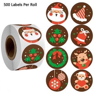 500pcs Merry Christmas DIY Sticker Package Label Sealing Stickers Christmas Party Decor Supplilies