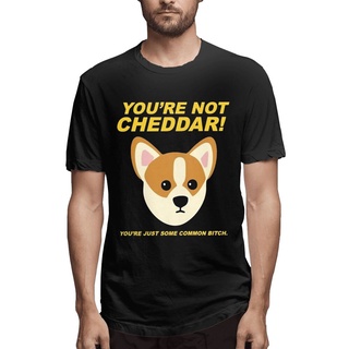 เสื้อยืดแขนสั้น แบบนิ่ม พิมพ์ลาย YouRe Not Cheddar สําหรับผู้ใหญ่