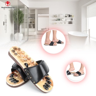 [ลดล้างสต๊อก]Foot Massage Slippers รองเท้าแตะหินนวดเท้าผ่อนคลายเท้าเพื่อสุขภาพ