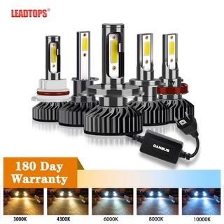 ◊﹍ไฟหน้ารถยนต์ H4 H7 LED H3 H11 H8 H1 9006 HB2 9005 HB3 HB4 1 คู่