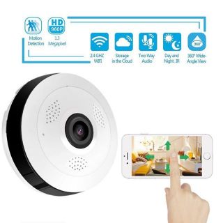【พร้อมส่งจ้า】กล้อง IP Camera Wifi 360 องศา กล้องวงจรปิดไวไฟไร้สาย ดูผ่านมือถือได้ทุกที่​ FullHD