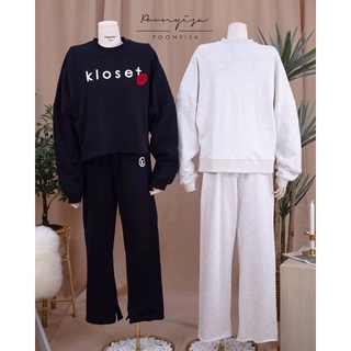 Set  เสื้อคอกลมแขนยาว งานcopbrand kloset