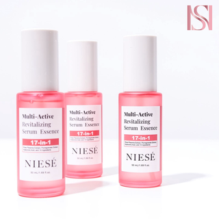 [Bundle] NIESE’ (นิเซ่) เซรั่มสูตรน้ำ บางเบา ซึมไว สารสกัดจากผลทับทิมและกุหลาบมอญ รวม 17 ชนิดใน 1 เดียว ฟื้นบำรุงผิว