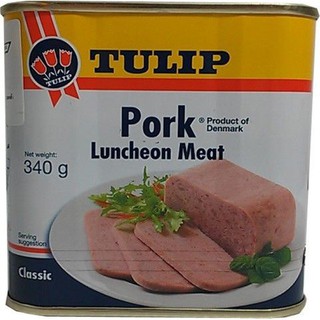 Tulip Pork Luncheon Meat 340g ทิวลิปเนื้อหมูกรอบ 340 กรัม