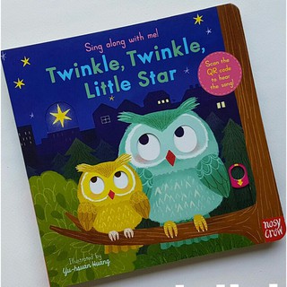 TWINKLE TWINKLE Sing along book-board book มีตำหนิตัวหนังสือที่สันตัว i ขาดตามรูป วิธีการใช้download ap QR code scannere