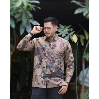 Risna Batik JUMBO HRB089 C เสื้อเชิ้ต ผ้าฝ้าย แขนสั้น พรีเมี่ยม สําหรับผู้ชาย XXXL 3L 4L 5L