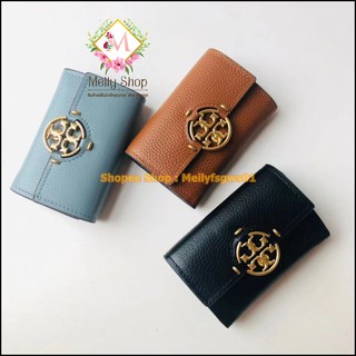 Tory Burch Miller Mini Wallet กระเป๋าตังค์ กระเป๋าเงิน กระเป๋าใส่บัตร กระเป๋าการ์ด กระเป๋าขนาดเล็ก งานสวย มีให้เลือก3สี