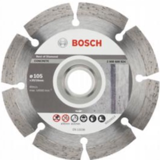 Bosch ใบตัดเพชร ตัดกระเบื้อง เซรามิค คอนกรีต ขนาด 105มม. 4" ดีที่สุดกับคอนกรีต (Best for Concrete) รหัส 2608600924