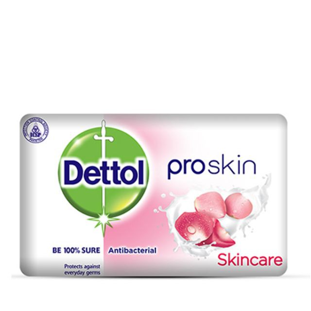 สบู่ Dettol Proskin สูตรสกินแคร์ แอนตี้แบคทีเรีย 65 กรัม/ก้อน ใช้พกพาหรือใส่สังฆทาน