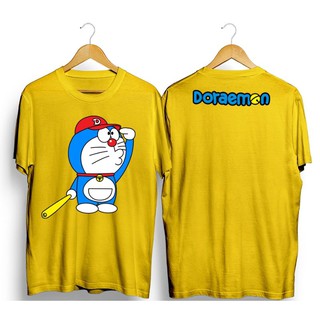 【ใหม่】เสื้อยืด ลายการ์ตูนโดราเอมอน สีเหลือง