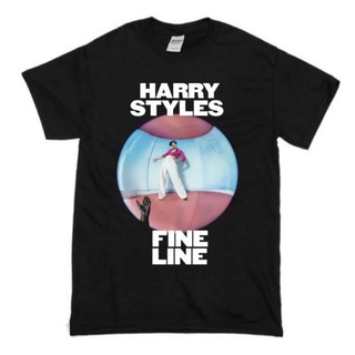 เสื้อยืดสีขาวเสื้อยืด พิมพ์ลาย Harry STYLES FINE LINESS-4XL