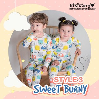 ชุดลำลองเด็ก แขนยาว ขายาว ผ้านุ่ม COMFY LOUNGEWEAR FOR KIDS ลาย sweet bunny