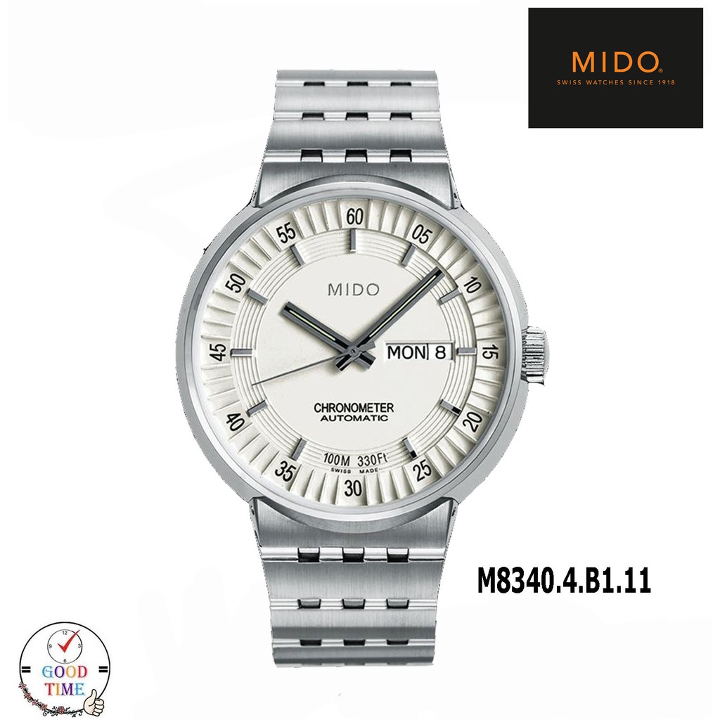 Mido Chronometer Automatic นาฬิกาข้อมือชาย รุ่น M8340.4.B1.11.00
