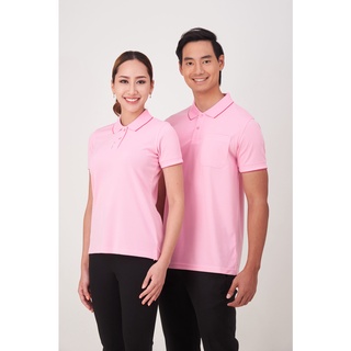 BCS SMART POLO P004 สีชมพู Size: S-8L