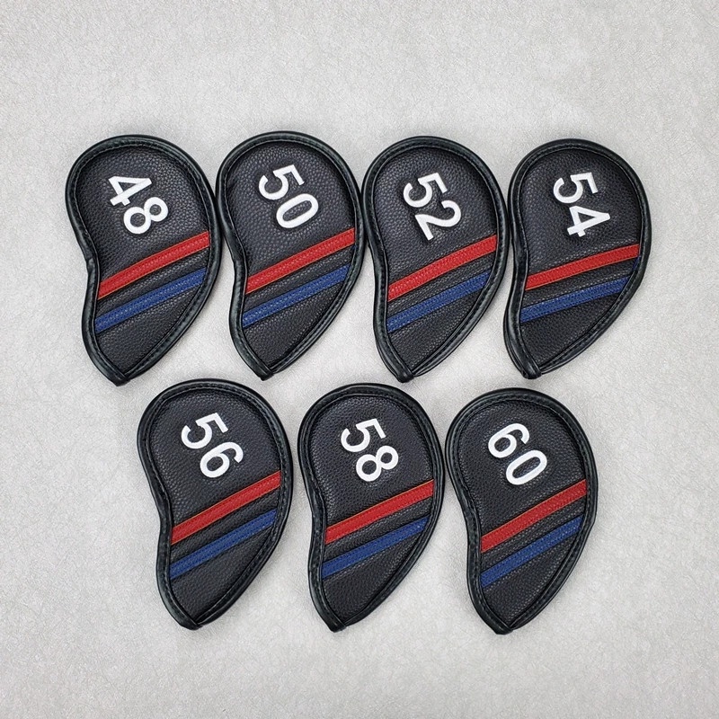 Golf Wedge CoverGolf Club Cover สําหรับ Golf Wedge Golf Pitching Wedge Golf Sand Wedge All องศา 48°50°52°54°56°58°60°  ปิดแม่เหล็กหนัง ปู่ กันน้ํา