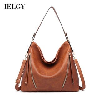 IELGY fashion ladies shoulder bag large capacity side zipper