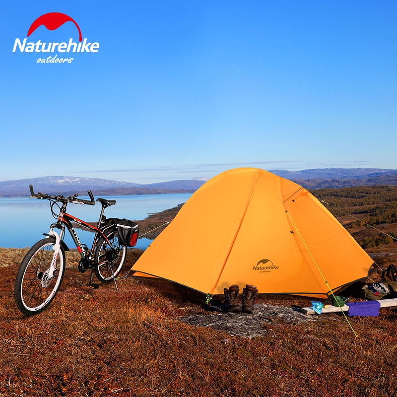 Naturehike กระเป๋าเป้สะพายหลังขี่จักรยานเต็นท์ Ultralight 20D/210T สําหรับ 1 คน Camping เต็นท์ NH18A