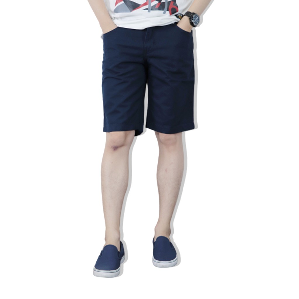 Bovy Shorts Cotton -กางเกงคอตตอลขาสั้นสีกรม ยี่ห้อ Bovy รุ่น 1036-20
