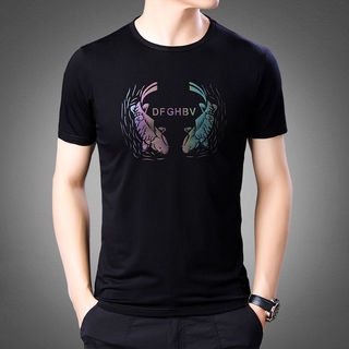 แขนสั้น เสื้อแขนกุด  เสื้อยืดผู้ชาย เสื้อยืด เสื้อผ้าแฟชั่น เสื้อยืด oversize