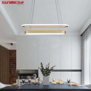 Sunmeiyi โคมไฟระย้า LED สไตล์นอร์ดิก โมเดิร์น นอร์ดิก สีทอง สีดํา สําหรับตกแต่งห้องครัว ห้องนอน ห้องนั่งเล่น