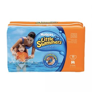 Huggies กางเกงผ้าอ้อมว่ายน้ำ แพมเพิสว่ายน้ำ รุ่น Little Swimmers ไซส์ M **แยกขายเป็นชิ้น**