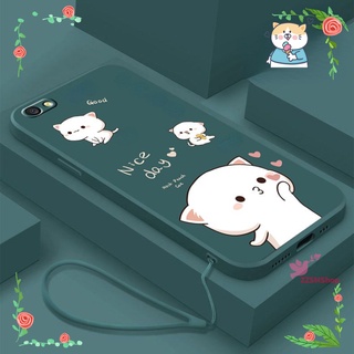 เคสโทรศัพท์มือถือ ซิลิโคน TPU นิ่ม ขอบตรง ลาย Ping An Joy Kitten เรียบง่าย สําหรับ Realme 5 5i 5 Pro 6i 6 6 Pro