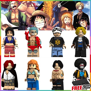 ฟิกเกอร์ ONE PIECE Ace Shanks Nami Law BROOK Pirate Nico Robin FRANKY ขนาดเล็ก สําหรับสะสม