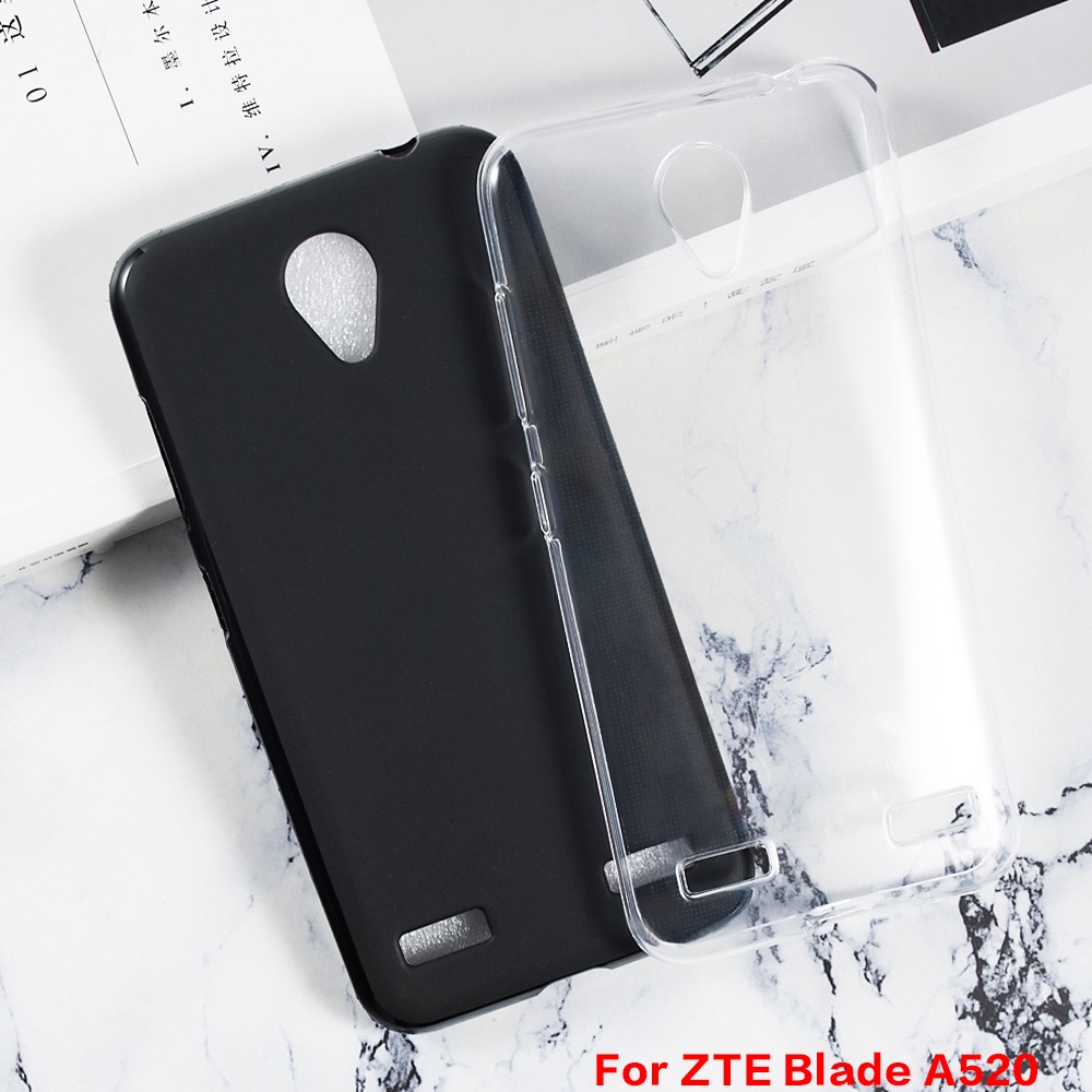 สําหรับ ZTE Blade A520 เจลซิลิโคนโทรศัพท์ป้องกันกลับเชลล์เคส TPU แบบนุ่ม