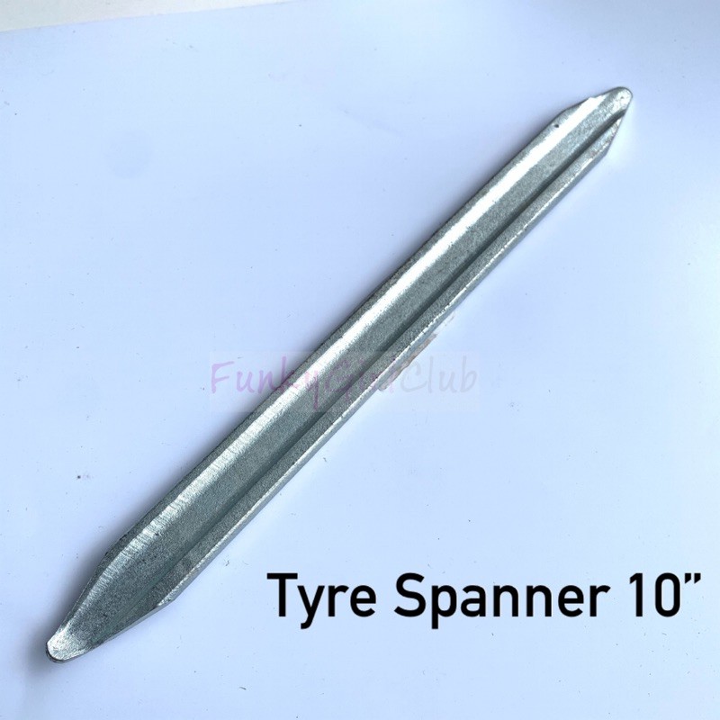 10 TIRE LEVER SILVER STEEL SPANNER TIRE SPANAR COKEH TAYAR CUNGKIL