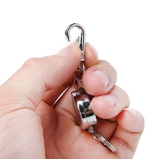 Retractable Pull Key Chain Outdoor EDC Steel Wire Rope Safety Anti-lost Keyring