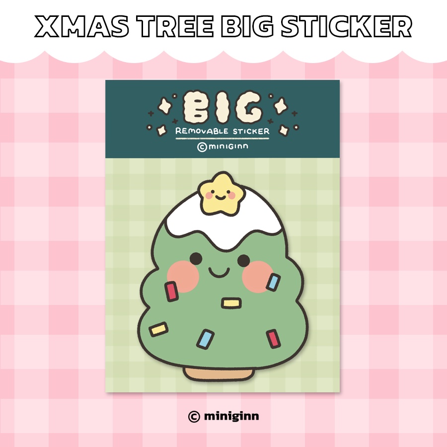 miniginn - { Xmas tree } Big sticker สติกเกอร์