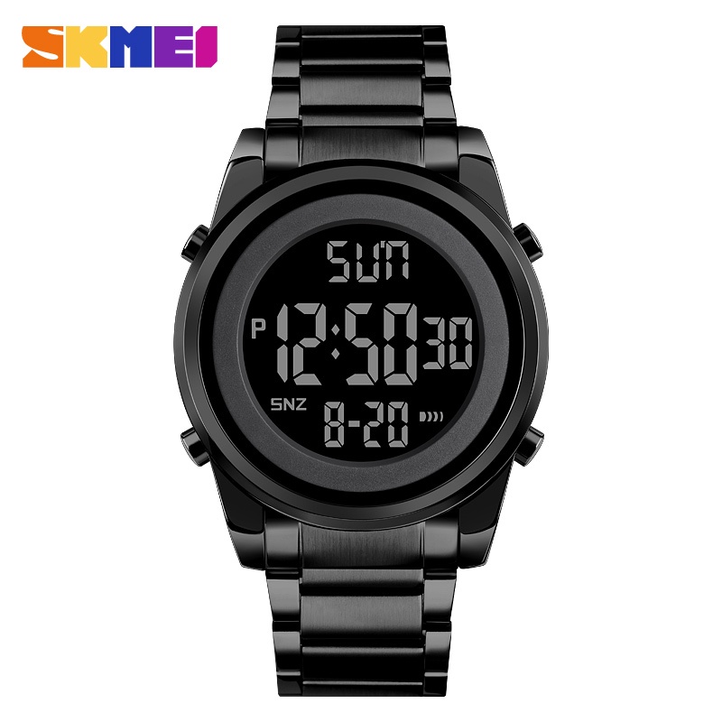 Skmei 1611 นาฬิกากันน้ำแฟชั่นนาฬิกาข้อมือผู้ชายแบบดิจิตอลพร้อมไฟแบ็คไลท์