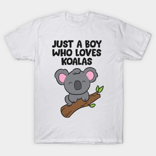 [S-5XL]GILDAN เสื้อยืด พิมพ์ลาย Koala Just A Boy Who Loves Koalas สําหรับเด็กผู้ชาย