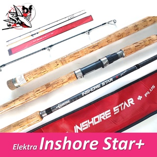 BPFSEP130 ลด130.- คันเบ็ด Elektra Inshore Star Plus + คันหน้าดิน เบท/สปิน กราไฟท์ ด้ามก๊อกเคลือบ 8-10 ฟุต