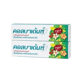 (แพคคู่) Kolbadent ยาสีฟันสมุนไพร คอลบาเด้นท์ 100 กรัม ลดเสียวฟัน ลดกลิ่นปาก เหงือกกระชับ ขจัดคราบหินปูน สินค้าจากบริษัท