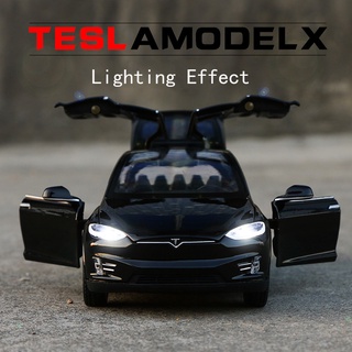 Tesla อุปกรณ์เสริมNew 1:32 Tesla MODEL X Alloy Car Model Diecasts &amp;am; Toy Vehicles Toy Cars  Kid Toys For Children Gift