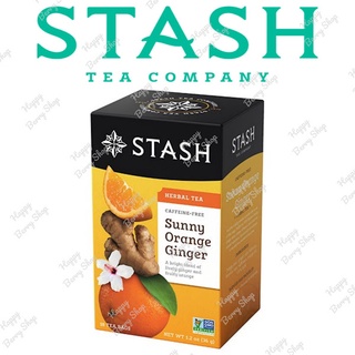 ชาสมุนไพร STASH Sunny Orange Ginger Herbal Tea ชาส้มขิง ไม่มีคาเฟอีน 1 กล่อง 18 ซอง🍵 ชาอเมริการสแปลกใหม่✈