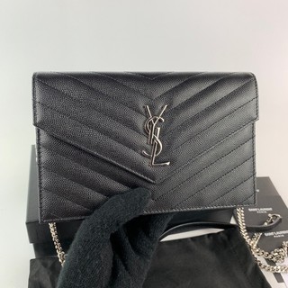 YSL Woc 7.5" Black SHW อุปกรณ์ กล่อง การ์ด ถุงผ้า