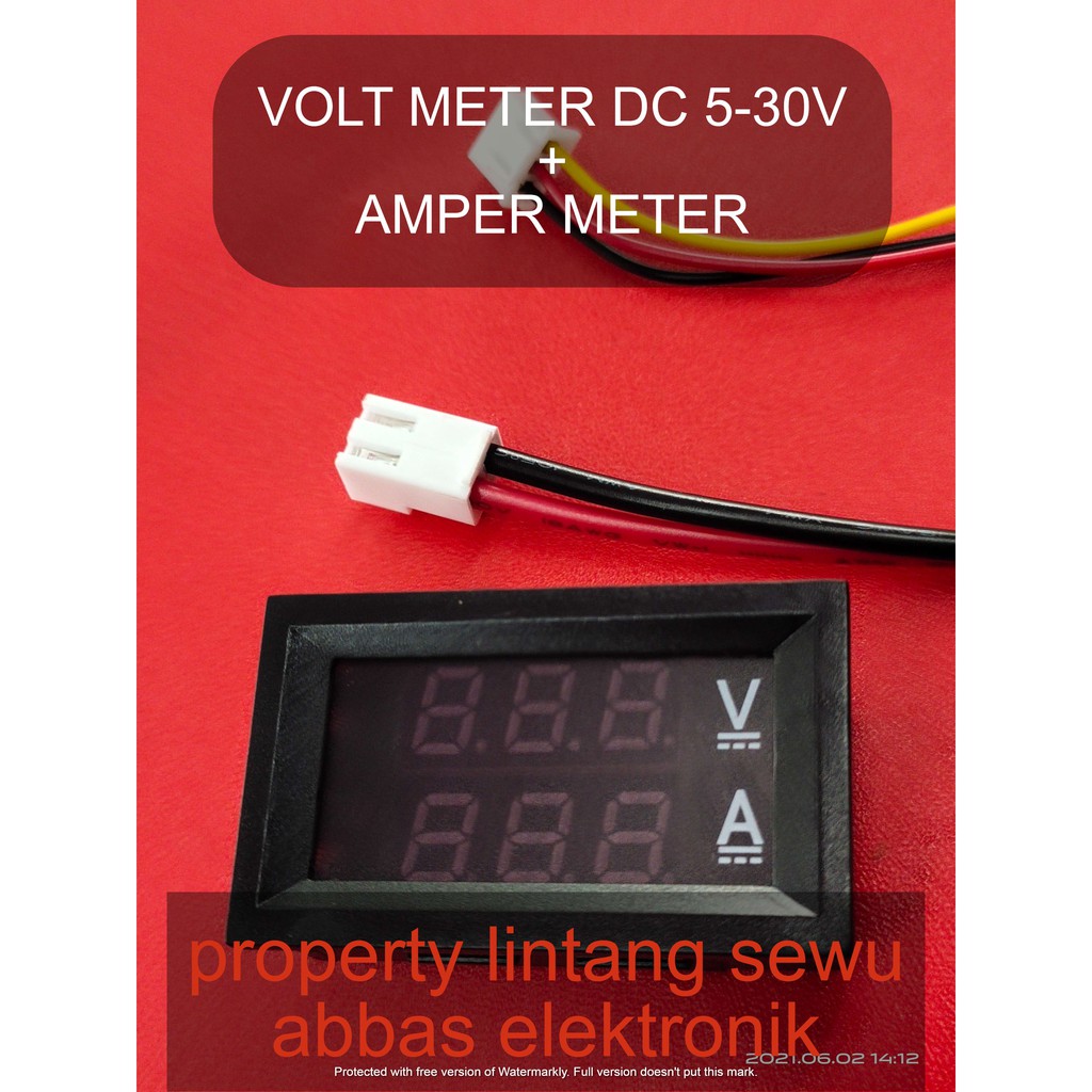 VOLTMETER CAMPER METER DIGITAL DC PLUS CAMPER