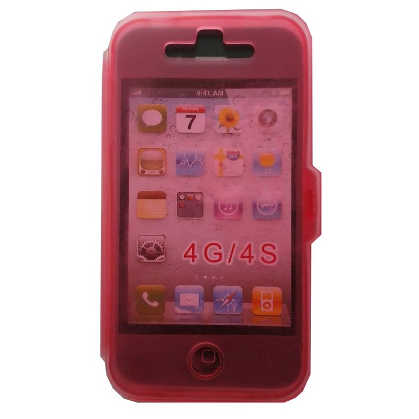 Case TPU Touch screen For Iphone 4S - Red