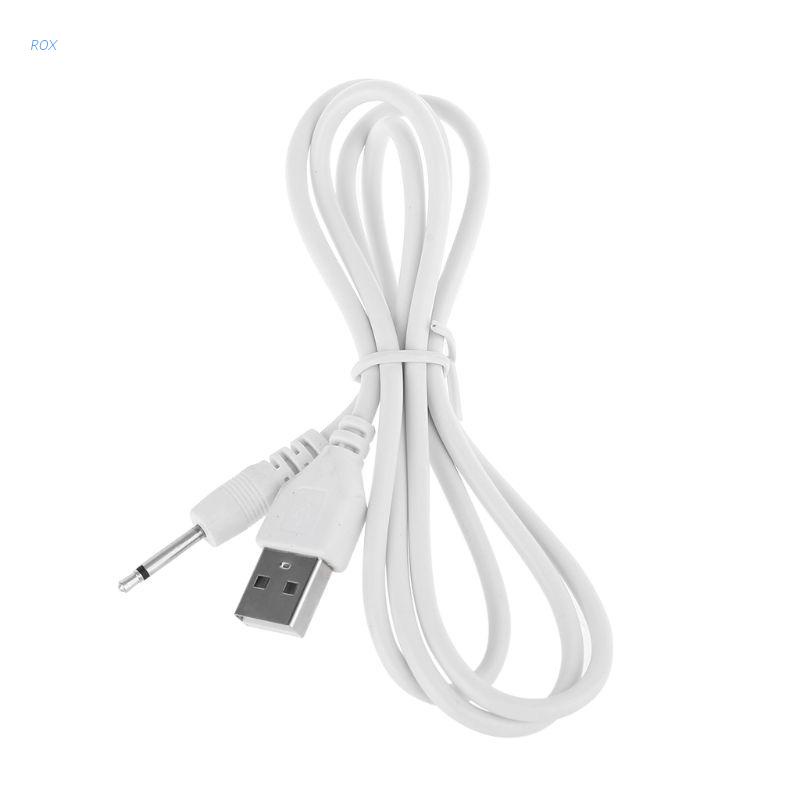 ROX USB Charging Cable Cord Universal USB to 2.5 AUX Audio Mono Power Supply Charger 15/16/17/19mm