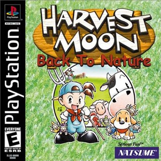 แผ่นเกมส์ PS1 Harvest Moon  Back to Nature (USA) เกม PS1 แต่เล่นกับ PS2 ได้ (วิธีเข้าเกมทางร้านจะส่งคลิปให้นะครับ)