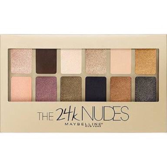 Maybelline NY The 24k Gold Nudes Palette เมเบอลีนอายแชโดว์ ของแท้100%