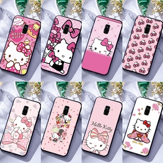 Samsung Galaxy A6 A8 Plus A7 A9 2018 อ่อนนุ่มซิลิก้าเจลเคสโทรศัพท์ Hello Kitty