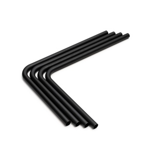 Bitspower Pre-bent 90-Degree Brass Hard Tubing OD14MM Carbon Black - Length 220x300MM